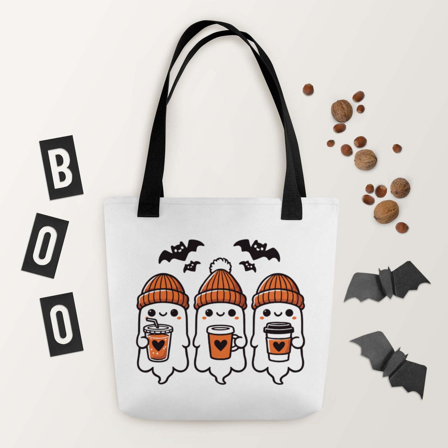 Coffee Loving Ghost Tote bag