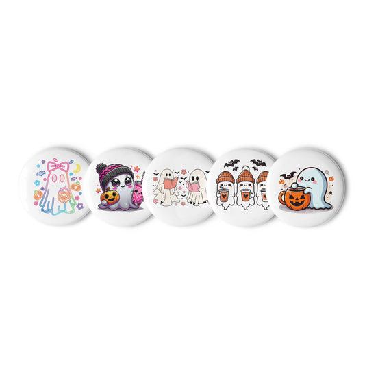 Set of Five Halloween Buttons